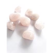 Erkek genel Pembe Kuvars Taş Tamburlanmış