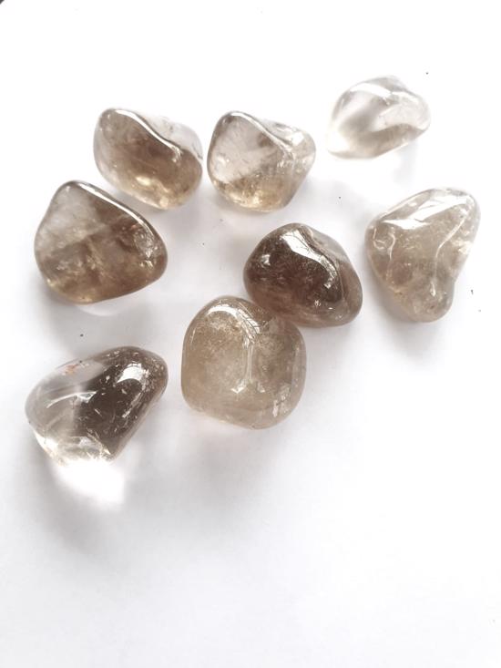 Erkek genel Dumanlı Kuvars Taş Tamburlanmış