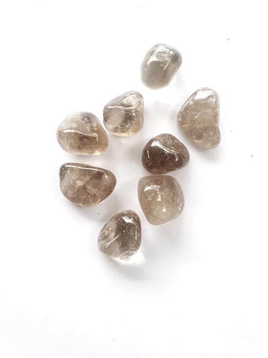 Erkek genel Dumanlı Kuvars Taş Tamburlanmış