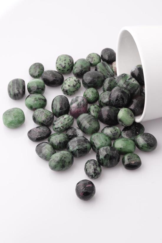 Erkek genel Anyolit Taş Tamburlanmış