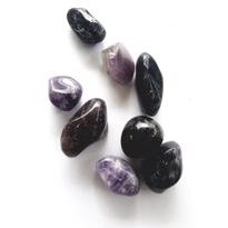 Erkek genel Ametist Taş Tamburlanmış No2