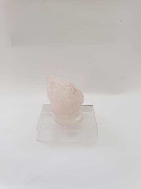 Men genel Pembe Kuvars Parça Şeffaf Standlı