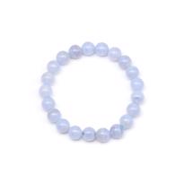Erkek genel Mavi Kalsedon Doğal Taş Bileklik