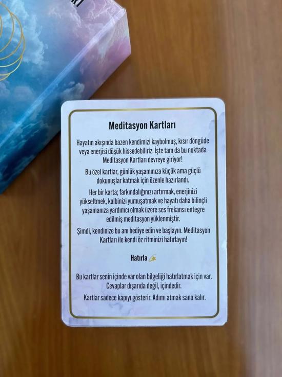Men genel Meditasyon Kartları