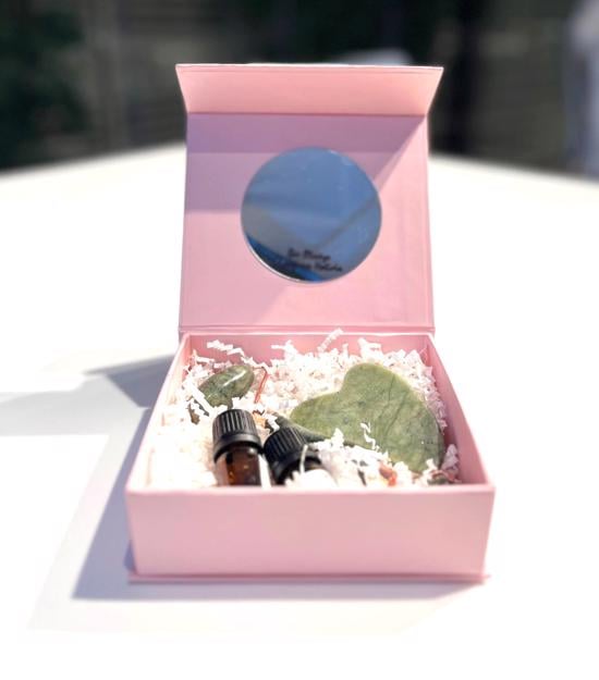 Erkek genel Face Roller Set Hediye Kutu