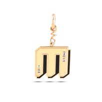 Erkek genel M Harf Charm- Pembe