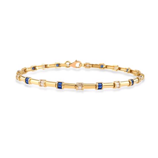 Erkek genel Aurora Bileklik- Mavi Taşlı