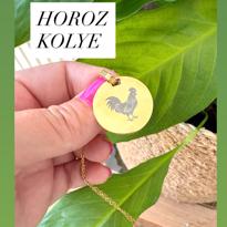 genel Horoz Kolye- Altın Renkli 