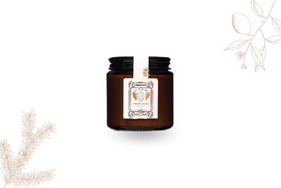 Erkek genel Ardıç Çam Limon Amber Cam Soyalı Mum