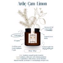 Erkek genel Ardıç Çam Limon Amber Cam Soyalı Mum