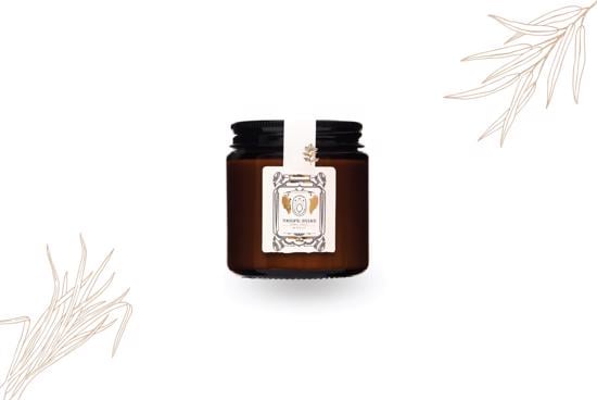 Erkek genel Limonotu Lavanta Citronella Amber Cam Soyalı Mum