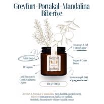 Erkek genel Portakal Mandalina Greyfurt Amber Cam Soyalı Mum