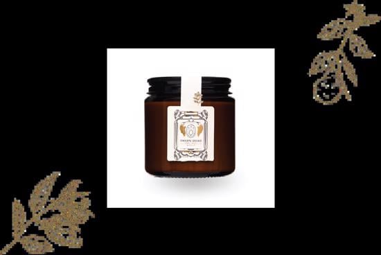 Erkek genel Ylang Ylang Bergamot Sedir Amber Cam Soyalı Mum