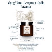 Erkek genel Ylang Ylang Bergamot Sedir Amber Cam Soyalı Mum
