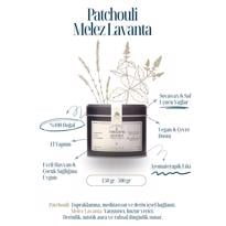 Erkek genel Patchouli Melez Lavanta TenekeSoyalı Mum 150gr