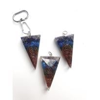 genel Organit Kolye Ucu- Anahtarlık Üçgen