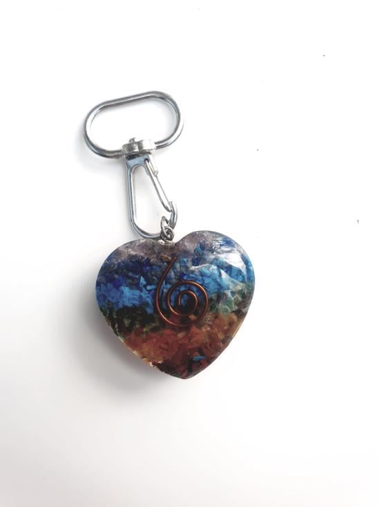 Erkek genel Organit Kolye Ucu-Anahtarlık Kalp