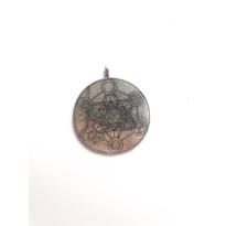  Sri Yantra Geometrik Şekilli Gümüş Kolye Ucu