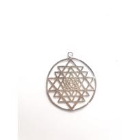  Sri Yantra Büyük Gümüş Kolye Ucu