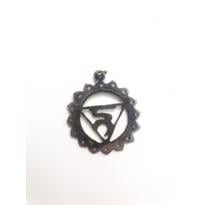 genel Boğaz Çakrası Sembollü Gümüş Kolye Ucu Büyük