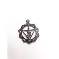 genel Mide Çakrası Sembollü Gümüş Kolye Ucu Büyük