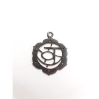 genel Sakral Çakra Sembollü Gümüş Kolye Ucu Büyük