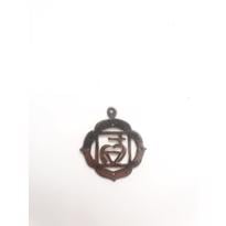 genel Kök Çakra Sembollü Gümüş Kolye Ucu Büyük