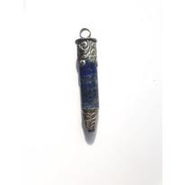 genel Lapiz Lazuli Kolye Ucu Silindir