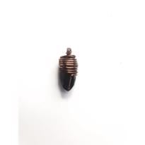 genel Dumanlı Kuvars Kolye Ucu Tel Sarma