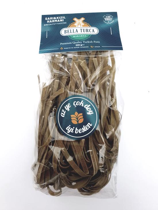 Erkek genel Sarı-Kızıl Buğday Harmanı Ispanaklı Fettuccine