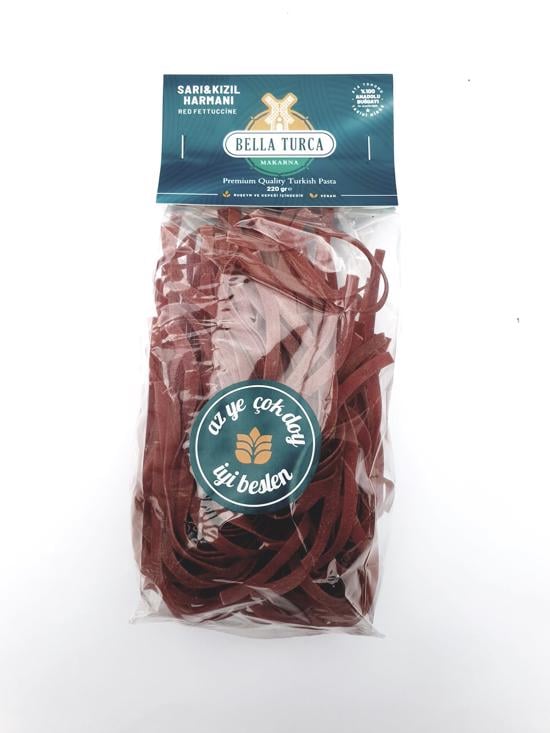 Erkek genel Sarı-Kızıl Buğday Harmanı Pancarlı Fettuccine