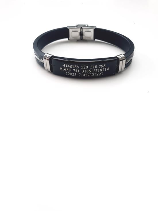 Men genel Para Mıknatısı Çelik Bileklik- Yeni