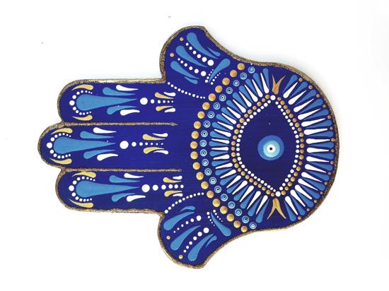 Men genel Fatma Ana Eli Seramik Obje Mavi