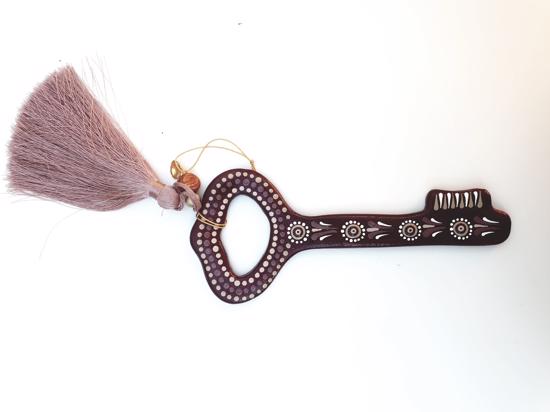 Men genel Anahtar Seramik Obje Bordo