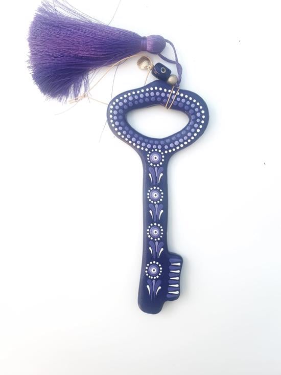 Men genel Anahtar Seramik Obje Mor