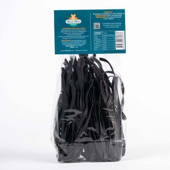 Erkek genel Sarı -Kızıl Harmanı Siyah Fettuccine