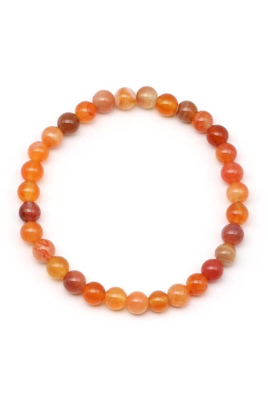 Men genel Karnelyan Akik Doğal Taş Bileklik İnce