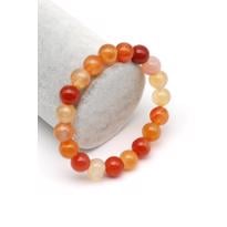 genel Karnelyan Akik Doğal Taş Bileklik Kalın