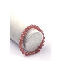 genel Çilek Kuvars Doğal Taş Bileklik Küçük
