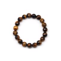 Men genel Kaplangözü Doğal Taş Bileklik Faset