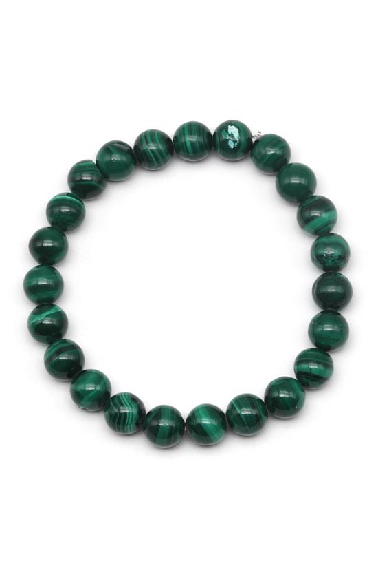 Erkek genel Malakit Doğal Taş Bileklik Büyük
