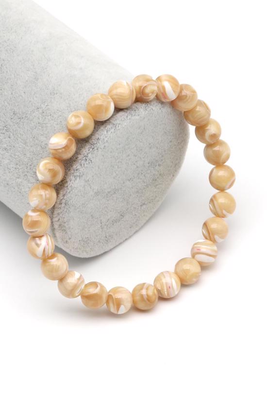 Men genel Sedef Doğal Taş Bileklik Büyük