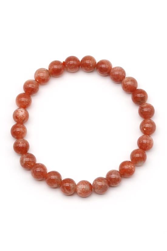 Men genel Güneştaşı Doğal Taş Bileklik Küçük