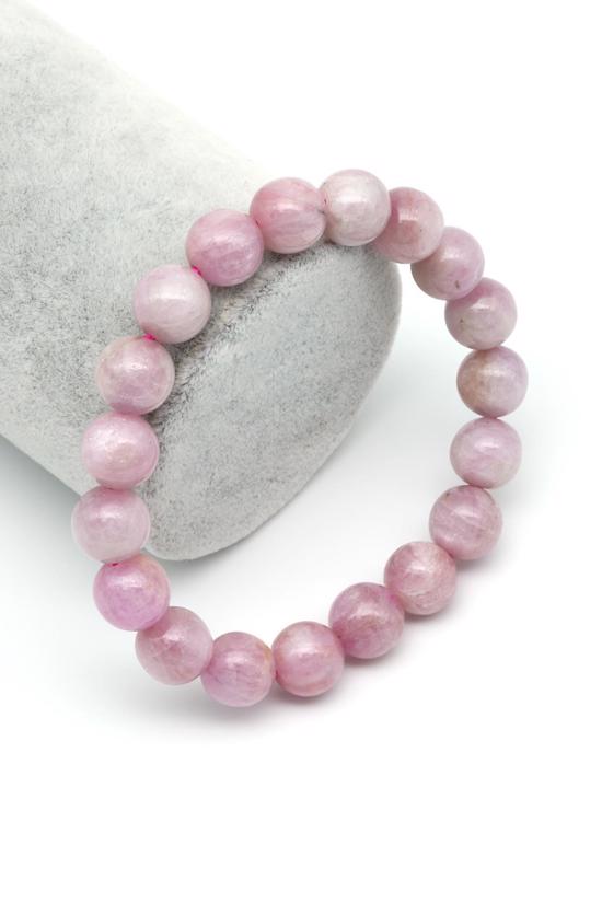 Men genel Kunzit Doğal Taş Bileklik Büyük