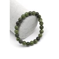 genel Kanada Yeşim Doğal Taş Bileklik Koyu