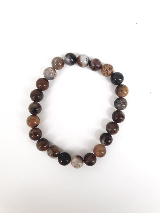 Erkek genel Akik Doğal Taş Bileklik