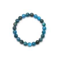 Men genel Apatit Doğal Taş Bileklik Faset Kesim