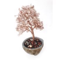 genel Pembe Kuvars Hayat Ağacı Tel Bakır Sarma Saksılı-1