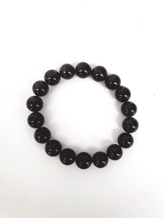 Men genel Purple Garnet Doğal Taş Bileklik