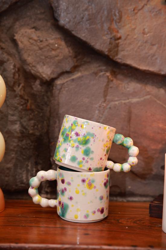 Men genel Joyful Dots Turkuaz